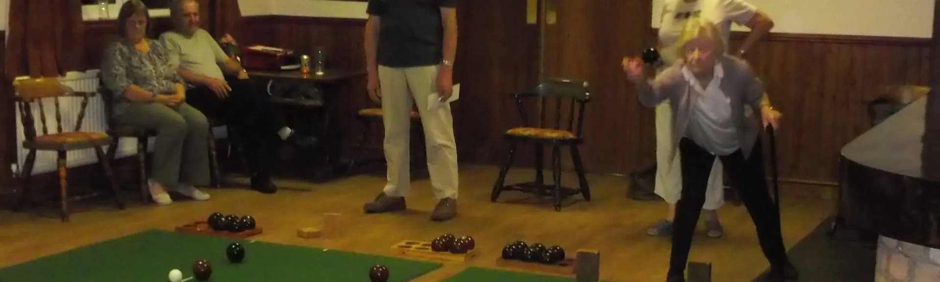 Bowls match in the function room
