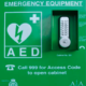 Automated External Defibrillator front of box.