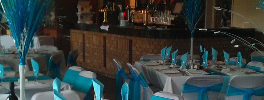 Wedding tables in the function room