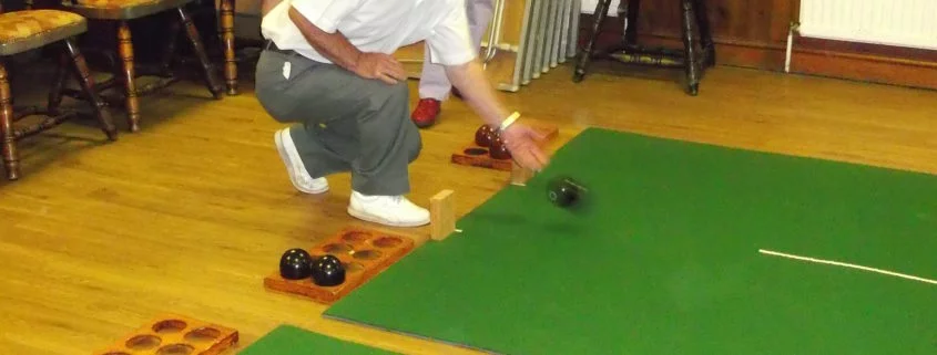 Bowlers bowling on a matt