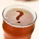 Quiz Pint of beer with a question mark