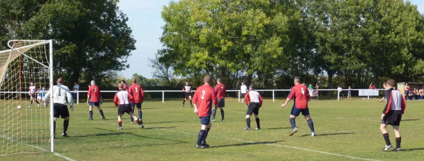 Senior Footballers on a pitch