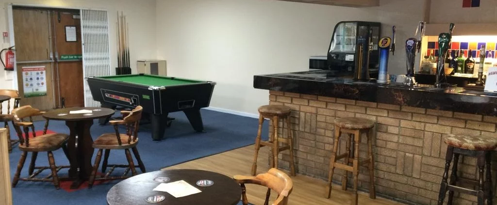 Picture of the updated sports bar pool area